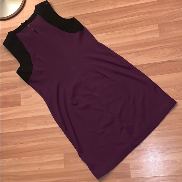Office summer favourite - Sleeveless violet dress - Picture 3 of 5